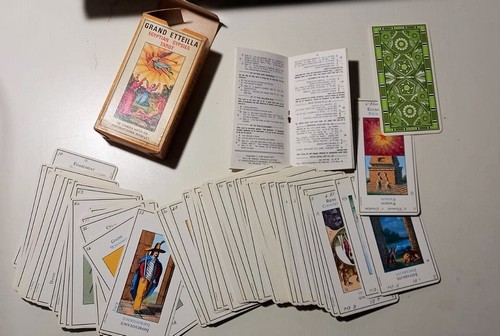 Grand ETTEILLA ou TAROTS EGYPTIENS vintage  cartom